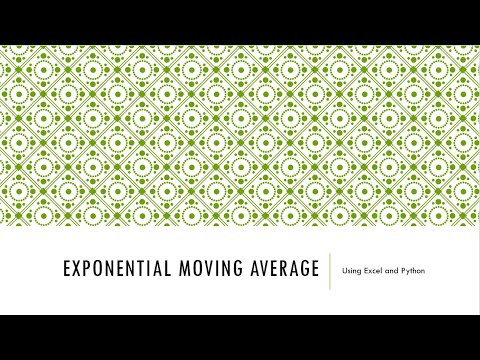 Exponential Moving Average Ema Using Excel And Python