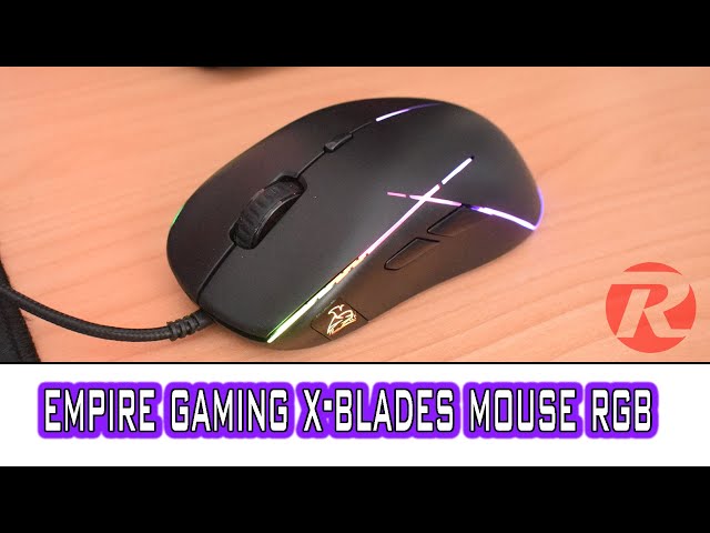 Vídeo relacionado con EMPIRE GAMING - X-Blades Ratón Gamer con Cable - Ambidiestro - Retroiluminación LED RGB - Ergonómico - 6400 dpi 1000Hz - 7 Botones programables - Software Incluido