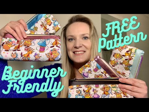 Let’s sew an easy, beginner pouch! The Take Note pouch by Crafted by Leanne.