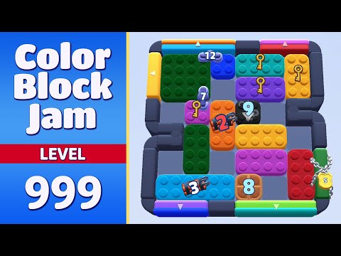 Color Block Jam Level 999 (1000) | Every Puzzle Solved! 🎯