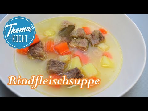 Rindfleischsuppe selber machen / Brühe aus Küchenresten kochen / Thomas kocht