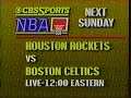 1987 CBS Promos For College Basketball NBA