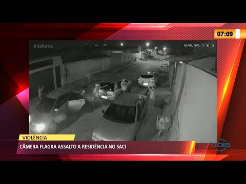Câmera registra assalto a residência no bairro Saci 11 06 2021