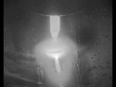 Welding camera view of puddle and background GTAW
