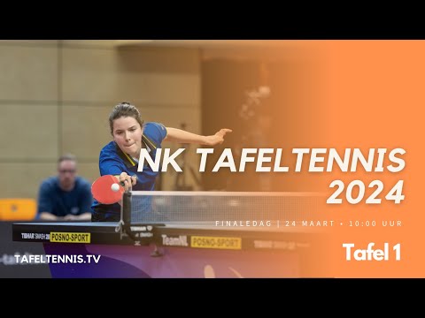 NK Tafeltennis 2024: Finaledag - Tafel 1