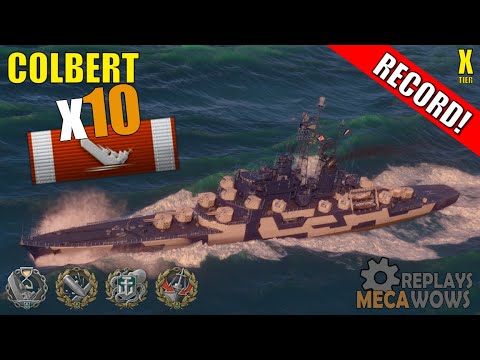 KILLS RECORD! Colbert 10 Kills & 383k Damage | World of Warships Gameplay