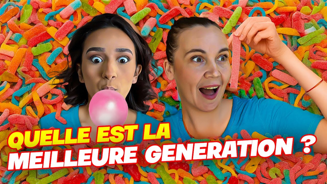 Quelle génération a le meilleur bonbon ? (On part en fou rire)