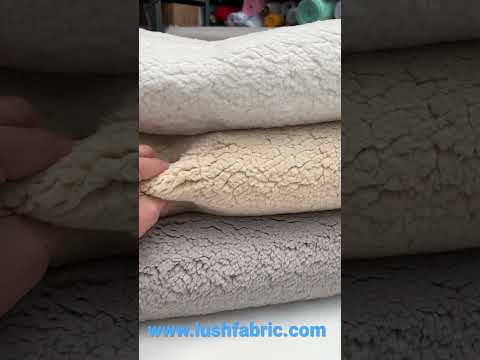 Sherpa Fleece Fabric Super Soft Stretch Material Home Decor Upholstery Dressmaking – 64″/165 cm Wide