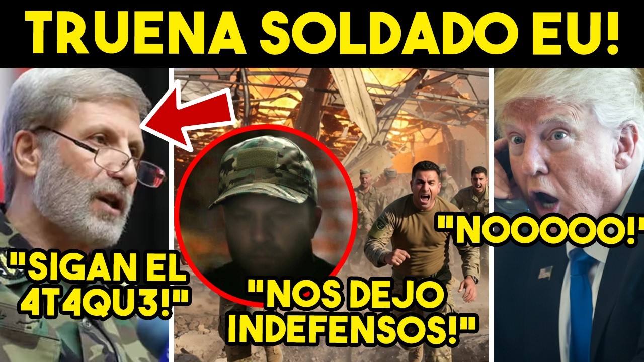GOLPE FINAL! IRAN SACA VIDEO. SOLDADO EU HUNDE A TRUMP, NO AGUANTO MAS. ESTE ES EL FIN