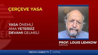 Prof. Louis Lemkow: Yasa önemli ama yetersiz devamı gelmeli