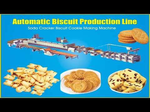 , title : 'Automatic Biscuit Production Line || Soda Cracker Biscuit Cookie Making Machine.'