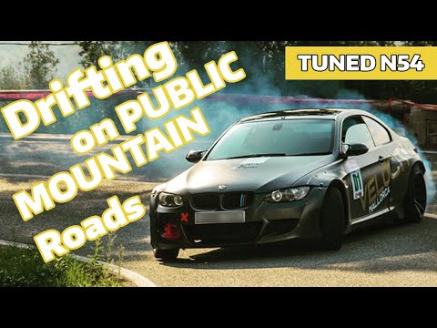 Sending A BMW E92 N54 335i up a Public Mountain road ! ''Drifting''