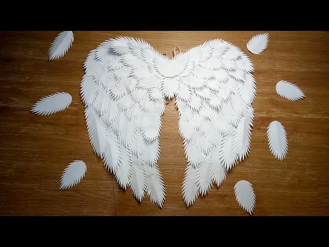 BUDGET-FRIENDLY AND EASY ANGEL WINGS / DIY ANGEL WINGS MADE OF PAPER