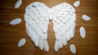 BUDGET-FRIENDLY AND EASY ANGEL WINGS / DIY ANGEL WINGS MADE OF PAPER