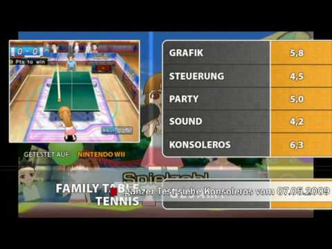 family table tennis wii review