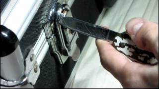 How to open a briefcase lock without the key