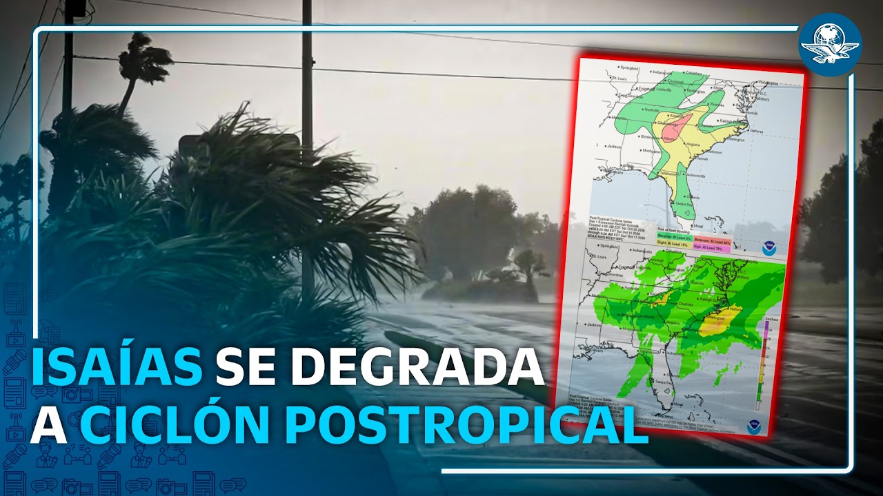 Huracán Isaías toca tierra y se debilita tras golpear Florida