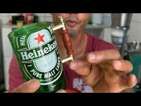 Jogar fora garrafas de vidro e poluir a natureza? AQUI NÃO! #fy #fyp #viral #youtubeshorts