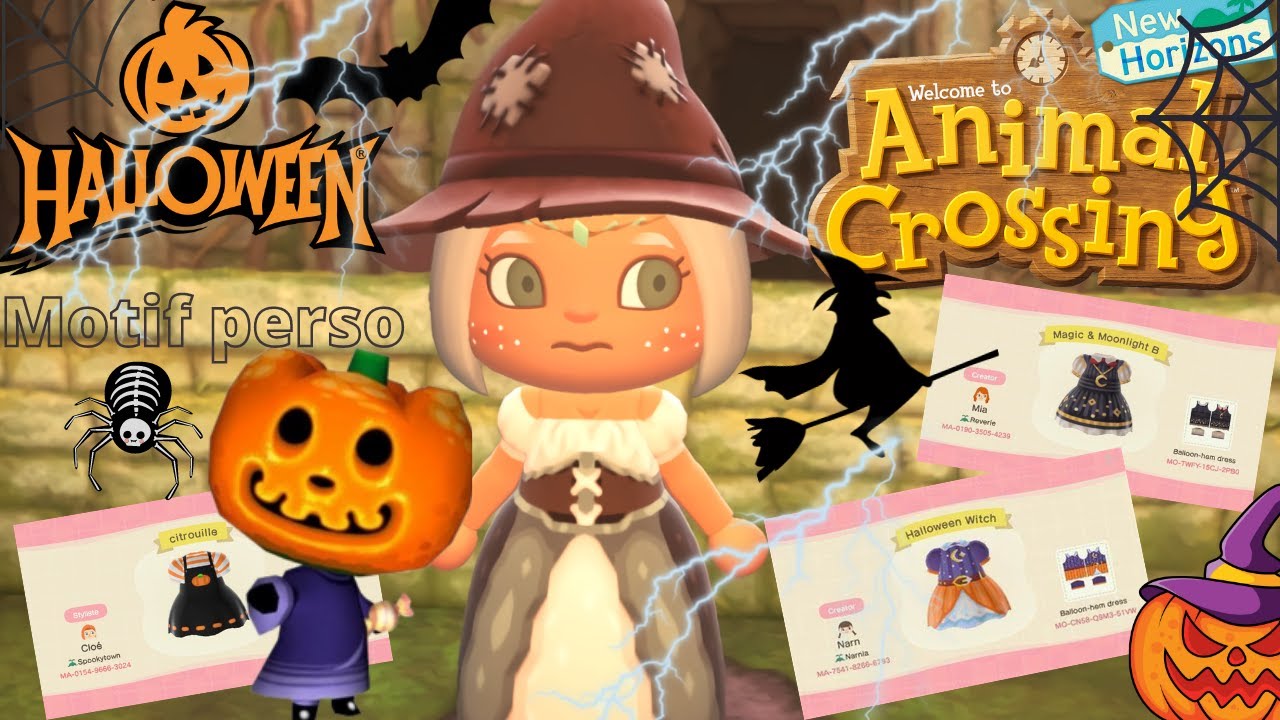 Top des Motif Perso Vêtement Halloween Acnh #Acnh #AnimalCrossing #AnimalCrossingNewHorizons