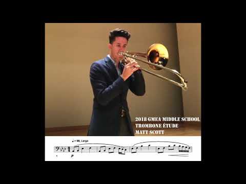 2018-2019 GMEA All-State Middle School Étude - Trombone - Lyrical