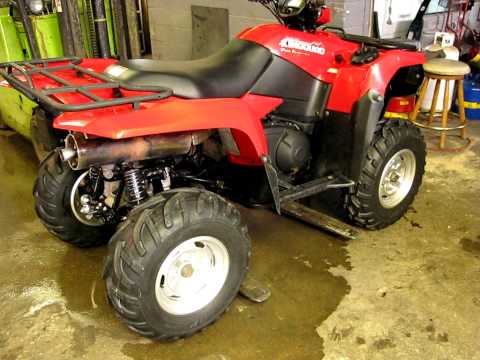 suzuki King Quad 700 lift kit install pt.12