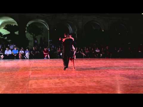  Ricardo Barrios  and  Laura Melo Opieczonek  are  dancing  at  Catania Tango Festival  in  2013