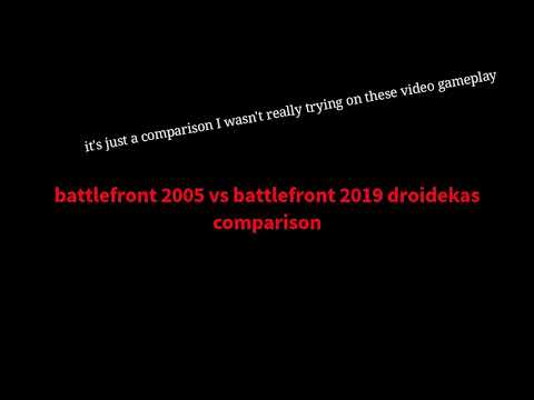 Star wars battlefront (2005) and star wars battlefront (2019)- droidekas comparison which is better