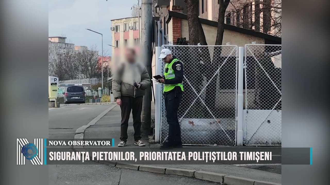 Siguranța pietonilor, prioritatea polițiștilor timișeni