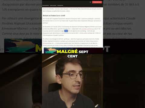 Glucksmann : Échec économique en apporche #shorts