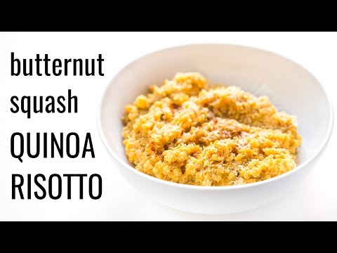 BUTTERNUT SQUASH QUINOA RISOTTO | vegan thanksgiving recipe