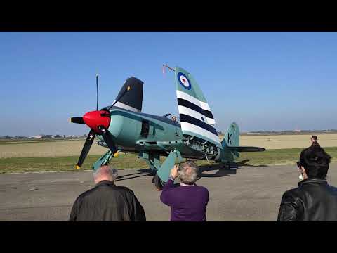 Hawker Sea fury Start-up in LIDR - 07/11/2020