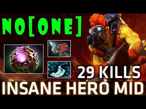 Batrider Insane Hero Mid with 29 Kills by No[One] - Dota 2 7.07c