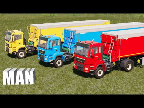 Truck Of Colors! MAN Loaders vs ROTOR! WHEAT HARVEST, LOAD! FS22