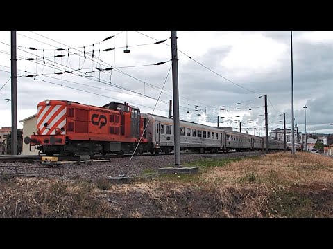 Comboio nº 862 constituído por 5 carruagens sorefame e pela composição do comboio nº 861