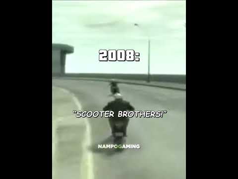 Scooter Brothers In 2013 vs 2008 🥹🥲 #gta #gta5 #grandtheftauto