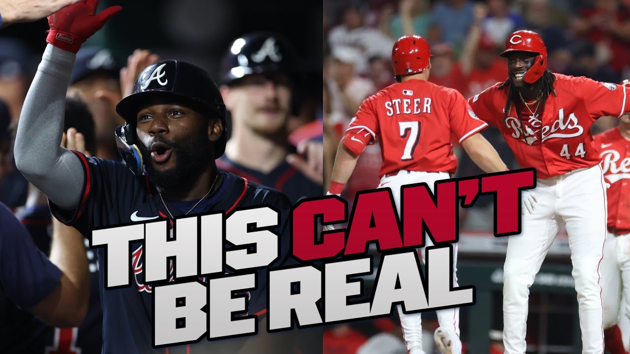 CRAZIEST INNING of the season?! Braves and Reds both score 8 runs in the 8th inning of tie game!
