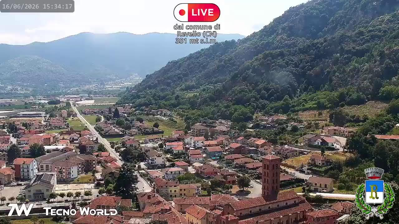 Live webcam view of Panorama de Tejados de Revello