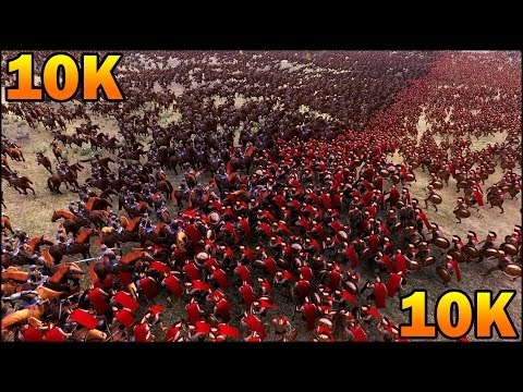 10 000 SPARTANS vs 10 000 CAVALRY - Ancient Greece vs Medieval - Ultimate Epic Battle Simulator