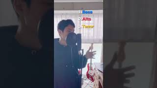 【アカペラ】ただの男子学生が原キーで Bling-Bang-Bang-Born/Creepy Nuts 歌ってみた 【ピッチ補正なし】