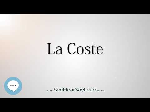 La Coste (How to Pronounce Cities of the World)💬⭐🌍✅