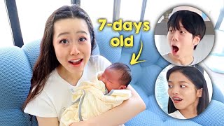 MEETING BABY MIA FOR THE FIRST TIME!!! *I think I&#39;m starting to get baby fever...