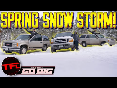 Surprise, It Snowed a Ton - So Does the Suburban or The Excursion or The Escalade Get Stuck First?
