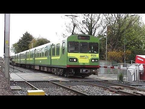 Level Crossing - Serpentine Avenue, Dublin - IE 8100 Class Dart Train