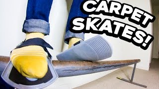 INDOOR CARPET SKATES! New Favorite Sport!!