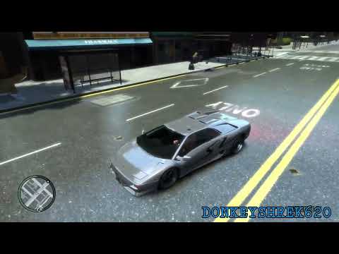 GRAND THEFT AUTO IV 1997 LAMBORGHINI DIABLO SV CRASH TESTING HD
