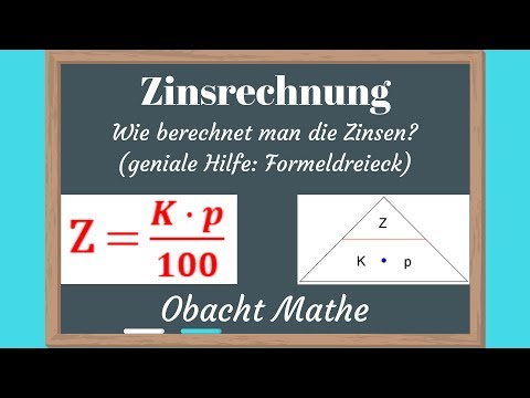 How to calculate interest: INTEREST CALCULATION: Formula triangle | Annual interest | Monthly int...