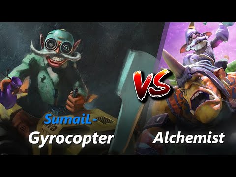 How to Gyrocopter safelane vs Alchemist/Razor (feat. SumaiL-) | First 10 minutes