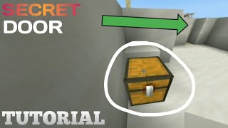 Minecraft | How to Make A Secret Door Using Trapped Chest