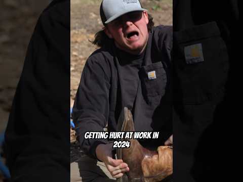 GETTING HURT AT WORK 😂 #bluecollar #work #construction #country #shorts