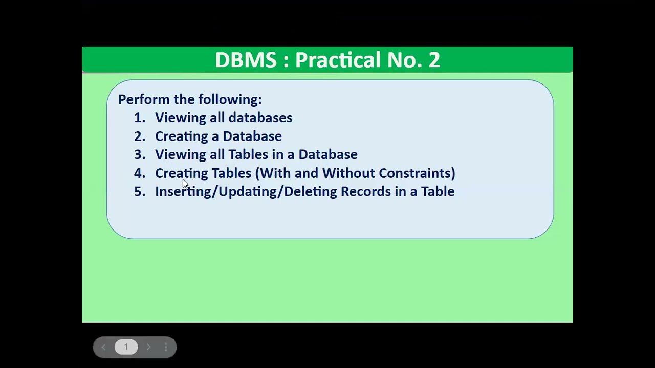 DBMS Practical 2 | FYBSC CS | IT | MYSQL